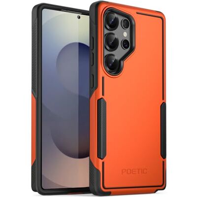 POETIC Neon Case voor Samsung Galaxy S25 Ultra 5G, Dual Layer Heavy Duty Robuuste Lichtgewicht Slanke Shockproof Beschermhoes Telefoonhoes, Oranje POETIC Neon Case voor Samsung Galaxy S25 Ultra 5G, Dual Layer Heavy Duty Robuuste Lichtgewicht Slanke Shockproof Beschermhoes Telefoonhoes, Oranje