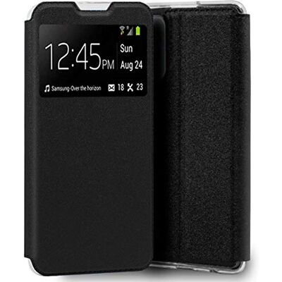 Flip hoes Xiaomi 12 Lite 5G met steun en venster - Zwart Flip hoes Xiaomi 12 Lite 5G met steun en venster - Zwart
