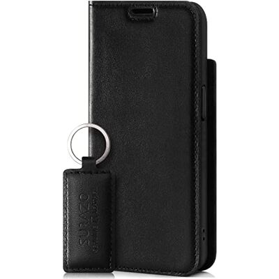 SURAZO Smart Magnetische telefoonhoes voor Apple iPhone 13 Pro Max, premium echt lederen hoes, beschermhoes met kaartenvak, RFID-bescherming, klaphoes, portemonneehoes, handgemaakt in Europa (Costa SURAZO Smart Magnetische telefoonhoes voor Apple iPhone 13 Pro Max, premium echt lederen hoes, beschermhoes met kaartenvak, RFID-bescherming, klaphoes, portemonneehoes, handgemaakt in Europa (Costa