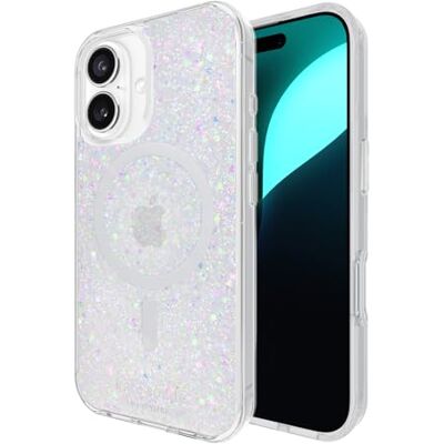 kate spade new york iPhone 16 Hoesje Compatibel met MagSafe Designer Telefoonhoes Chunky Glitter Iriserend kate spade new york iPhone 16 Hoesje Compatibel met MagSafe Designer Telefoonhoes Chunky Glitter Iriserend