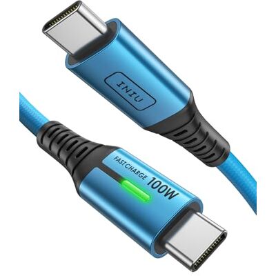 INIU USB-C snellaadkabel, 2 m, blauw, type C, nylon, USB-A naar USB-C, datakabel voor iPhone 16, 15, Samsung S22, S21, Note 10, Google Pixel 7, iPad Pro, Huawei Xiaomi enz. INIU USB-C snellaadkabel, 2 m, blauw, type C, nylon, USB-A naar USB-C, datakabel voor iPhone 16, 15, Samsung S22, S21, Note 10, Google Pixel 7, iPad Pro, Huawei Xiaomi enz.