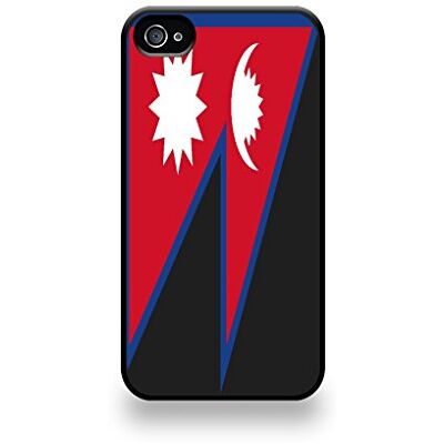 Puig LD coqip4_127 case beschermhoes voor iPhone 4/4S, motief vlag Nepal Puig LD coqip4_127 case beschermhoes voor iPhone 4/4S, motief vlag Nepal