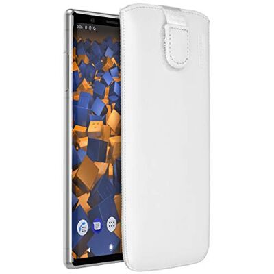 mumbi Echt leren hoesje compatibel met Sony Xperia S hoesje leer hoesje case wallet, wit mumbi Echt leren hoesje compatibel met Sony Xperia S hoesje leer hoesje case wallet, wit
