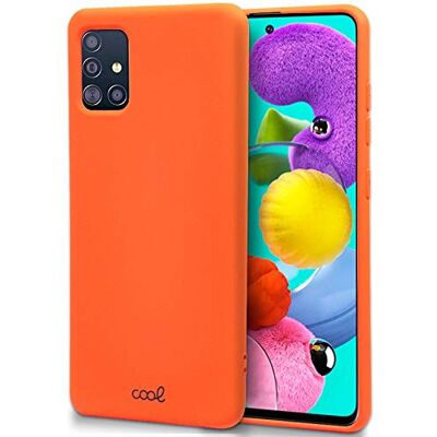 Samsung Galaxy A51 Flexibele Siliconen Omslag Oranje Samsung Galaxy A51 Flexibele Siliconen Omslag Oranje