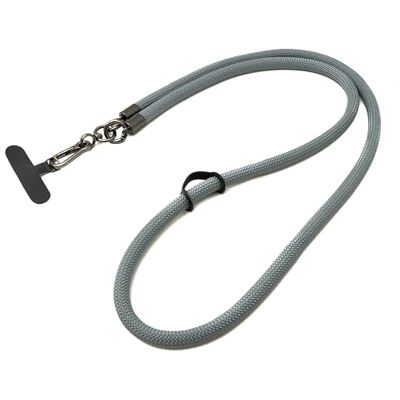 SYSTEM-S Schouderband, extra dik, voor smartphone hoes van nylon in grijs SYSTEM-S Schouderband, extra dik, voor smartphone hoes van nylon in grijs