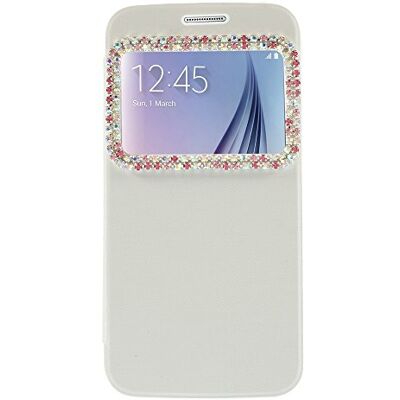 Puig LD Case A000095 beschermhoes voor Samsung Galaxy S6 G920 (stof, strasssteen), wit Puig LD Case A000095 beschermhoes voor Samsung Galaxy S6 G920 (stof, strasssteen), wit