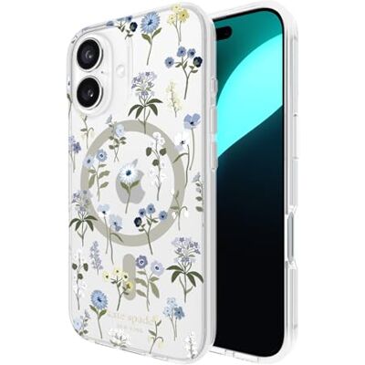 kate spade new york iPhone 16 Hoesje Compatibel met MagSafe Designer Telefoonhoes Precious Bloom kate spade new york iPhone 16 Hoesje Compatibel met MagSafe Designer Telefoonhoes Precious Bloom