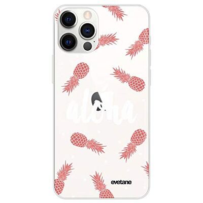 Evetane Hoesje voor 6,1 inch iPhone 12/12 Pro, Ananas Aloha Evetane Hoesje voor 6,1 inch iPhone 12/12 Pro, Ananas Aloha