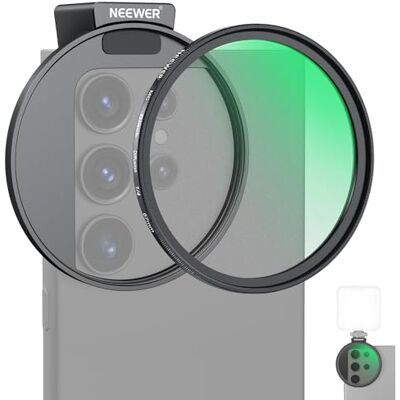 NEEWER 67mm 1/4 zwarte diffusiefilter en koude schoen telefoonclip voor telefoon, inclusief draagtas en lensreinigingsdoek, compatibel met Galaxy S24-serie iPhone 15 Pro Max 14 Pro Max 13 Pro Max 13 NEEWER 67mm 1/4 zwarte diffusiefilter en koude schoen telefoonclip voor telefoon, inclusief draagtas en lensreinigingsdoek, compatibel met Galaxy S24-serie iPhone 15 Pro Max 14 Pro Max 13 Pro Max 13