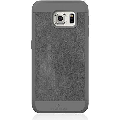 Black Rock Echt lederen materiaal beschermhoes voor Samsung Galaxy S6 Suede grijs Black Rock Echt lederen materiaal beschermhoes voor Samsung Galaxy S6 Suede grijs