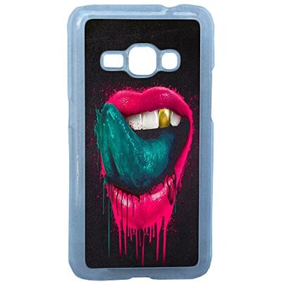 Lapinette beschermhoes harde schaal lippen mond trash Samsung Galaxy J1 2016 Lapinette beschermhoes harde schaal lippen mond trash Samsung Galaxy J1 2016