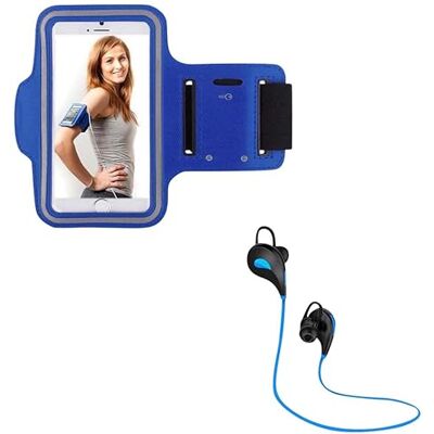 Shot Case Sportset voor Nokia 7.2 smartphone (Bluetooth sport-hoofdtelefoon + manchetten) lopen T8 (blauw) Shot Case Sportset voor Nokia 7.2 smartphone (Bluetooth sport-hoofdtelefoon + manchetten) lopen T8 (blauw)