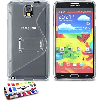 MUZZANO Originele Shell Cover Case met Stand voor Samsung Galaxy Note 3 N9000 Helder MUZZANO Originele Shell Cover Case met Stand voor Samsung Galaxy Note 3 N9000 Helder