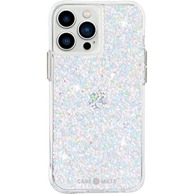 Case-Mate Twinkle Hoesje voor iPhone 13 Pro Max Reflecterende folie-elementen 9 ft valbescherming 6,7 inch Diamant Case-Mate Twinkle Hoesje voor iPhone 13 Pro Max Reflecterende folie-elementen 9 ft valbescherming 6,7 inch Diamant