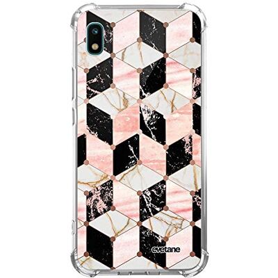 Evetane Siliconen hoesje compatibel met Samsung Galaxy A10 – zachte en versterkte bescherming – stootvaste hoeken – dun en transparant – achterkant – marmeren kubus Evetane Siliconen hoesje compatibel met Samsung Galaxy A10 – zachte en versterkte bescherming – stootvaste hoeken – dun en transparant – achterkant – marmeren kubus