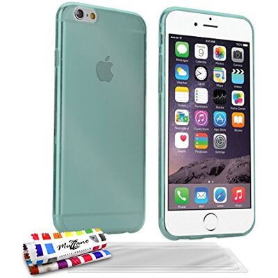 MUZZANO ' flexibele beschermhoes "Aquarelle geval met 3 ultra clear screen protector voor Apple iPhone 6 Plus, Blue Lagoon MUZZANO ' flexibele beschermhoes "Aquarelle geval met 3 ultra clear screen protector voor Apple iPhone 6 Plus, Blue Lagoon