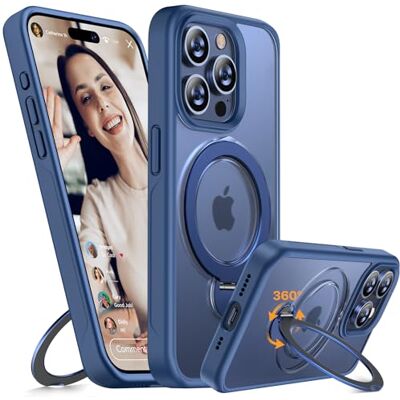 Miracase Hoesje voor iPhone 15 Pro Max: 360° draaibare magnetische standaard met MagSafe, schokbestendige bescherming van militaire kwaliteit, matte beschermhoes voor iPhone 15 Pro Max hoesje met Miracase Hoesje voor iPhone 15 Pro Max: 360° draaibare magnetische standaard met MagSafe, schokbestendige bescherming van militaire kwaliteit, matte beschermhoes voor iPhone 15 Pro Max hoesje met