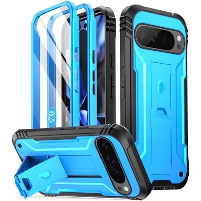 POETIC Revolution Hoesje voor Google Pixel 9 Pro XL 5G 6,81 inch, ingebouwde schermbeschermer werkt met vingerafdruk-ID, full body militaire kwaliteit, robuust, schokbestendig beschermhoesje met POETIC Revolution Hoesje voor Google Pixel 9 Pro XL 5G 6,81 inch, ingebouwde schermbeschermer werkt met vingerafdruk-ID, full body militaire kwaliteit, robuust, schokbestendig beschermhoesje met
