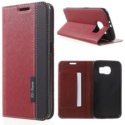 Puig LD Case A000134 beschermhoes voor Samsung Galaxy S6 G920, stof/leer, rood Puig LD Case A000134 beschermhoes voor Samsung Galaxy S6 G920, stof/leer, rood