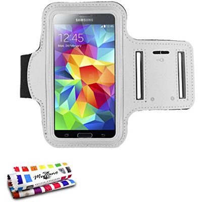 MUZZANO F433407 echt armband beschermhoes voor Samsung i9500/Galaxy S4 wit MUZZANO F433407 echt armband beschermhoes voor Samsung i9500/Galaxy S4 wit