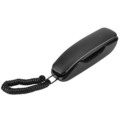 Garsent telefoon met snoer, herhaalfunctie dempen/dempen analoge telefoon voor thuis op kantoor (zwart)