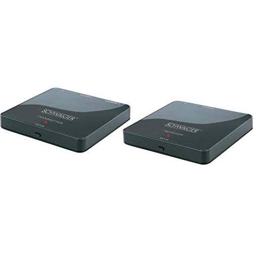 SCHWAIGER -HDFS100 511- HDMI-radioset   Wireless   Full HD   2-delig   zender en ontvanger   voor distributie van een HDMI-bron naar twee eindapparaten