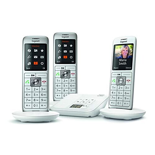 Siemens CL660A Trio Draadloze Vaste Telefoon Met Antwoordapparaat, Wit, Set Van 3