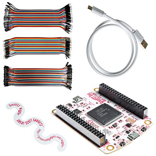 NooElec GreatFET One Bundle high-speed USB randapparatuur voor randapparatuur voor logica analysator, debugger en ontwikkelingsboard. Open hardware. Bevat GreatFET One, Wiggler, kabels en 120 prototyping-draden