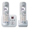 Panasonic KX-TG6822GS, KX-TG6822 DECT Draadloze Telefoon, met Antwoordapparaat, 2 Telefoons + Antwoordapparaat, DUO, Parelzilver,Duo mit Anrufbeantworter