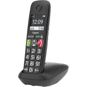 Siemens Easy draadloze dect-telefoon voor senioren vaste telefoon compatibel met gehoorapparaat eenvoudig in gebruik, grote toetsen en numeriek toetsenblok zwart Siemens Easy draadloze dect-telefoon voor senioren vaste telefoon compatibel met gehoorapparaat eenvoudig in gebruik, grote toetsen en numeriek toetsenblok zwart