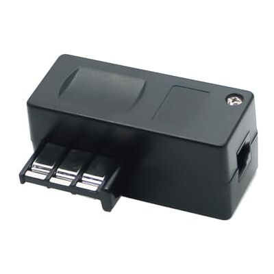 Geemarc Telefoonaansluiting op RJ11 Gigogne telefoonadapter met RJ11-stekker geschikt voor Frankrijk T-stekker zwart Geemarc Telefoonaansluiting op RJ11 Gigogne telefoonadapter met RJ11-stekker geschikt voor Frankrijk T-stekker zwart