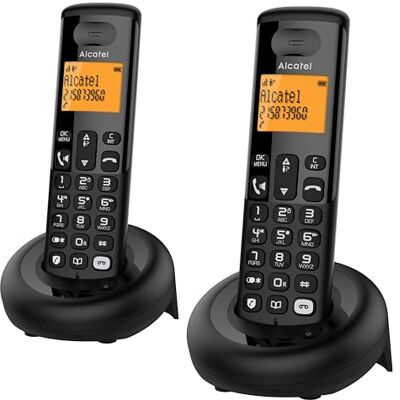 Alcatel E260 Draadloze Telefoon - Groot 2-regelig display, 50 contacten Alcatel E260 Draadloze Telefoon - Groot 2-regelig display, 50 contacten