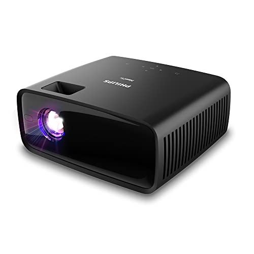 Philips NeoPix 120 Mini-projector True HD 720p in ultra-stil en ultra-compact design met 2.1 geluid, zwart