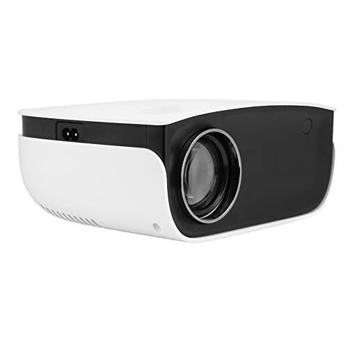 HEEPDD Thuisbioscoopprojector, 1080P Oogbescherming Multifunctioneel Groot HD-scherm 2000lm Videoprojector voor Thuisbioscoop voor IOS (EU-stekker 100‑240v)