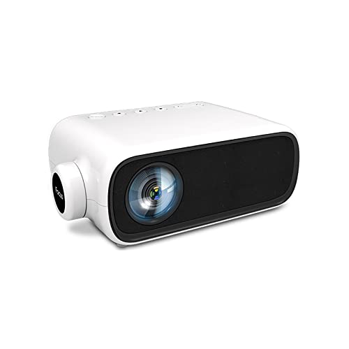 HYYH Mini Projector Home LED Mini Draagbare Projector HD 1080P Projectie (wit)