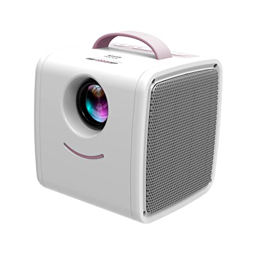 SUPVOX Lichtprojector Voor Kinderen Miniprojector Bioscoopprojector Thuisprojector Led-Projector 1080P Roze Projectieprojector