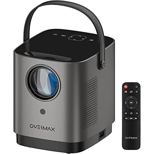 Overmax Multipic 3.6 Beamer, draagbare beamer tot 150’’, home cinema HD 720p, 3500 lumen, WiFi, touch control panel, beedverhouding: 16:9, 4:3, 2x stereo speakers, HDMI, USB, AV, AUDIO OUT, IR