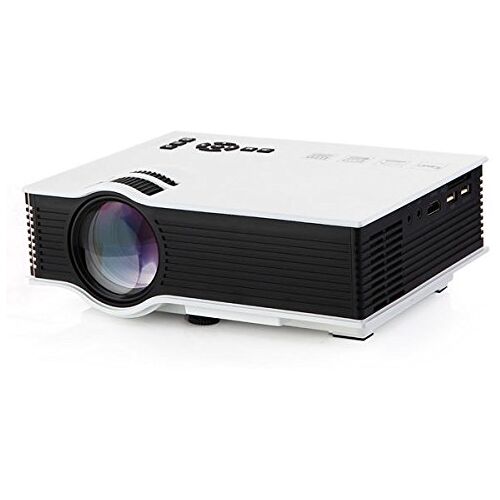 SATMW UC40 draagbare mini 800LM LED-multimediaprojector AV USB en SD met HDMI-projector, thuisbioscoop, wit