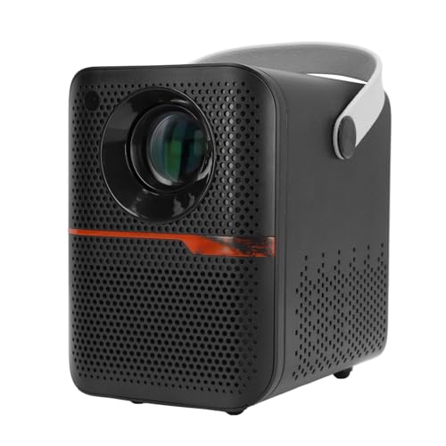 Garsent 6K-Projector met WiFi en Bluetooth, Draagbare Projector voor Spiegeling in één Stap voor Telefoon, Native Mini-projector met 200 Inch Buitenprojectorscherm, voor (EU-stekker)