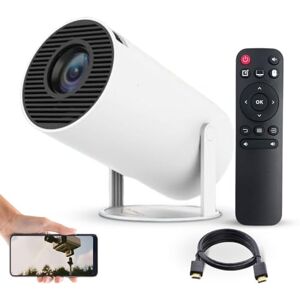 Homezie Beamer   Met HDMI kabel en Afstandsbediening   WiFi, HDMI, Bluetooth   4K support   Android 11 systeem ingebouwd   Projector