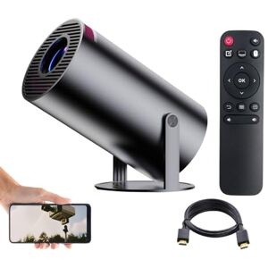 Homezie Beamer   Nieuw design   Donkergrijs   WiFi, HDMI, Bluetooth   4K support   Android 11   Projector