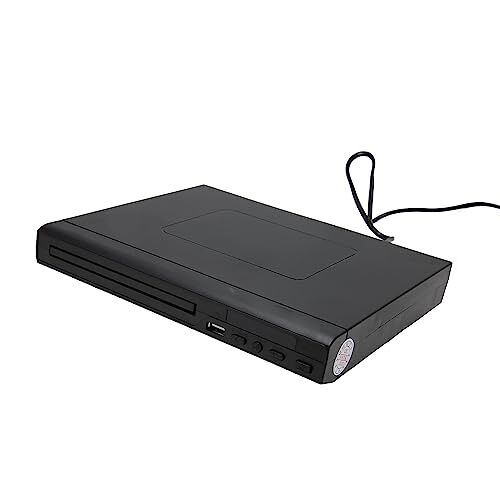 Tosuny Draagbare Dvd-spelers voor Thuis, Mini Dvd-speler Dvd-Cd-speler, Cd-speler voor Thuis Dvd-cd-spelers met RCA-kabel Ingebouwde PAL NTSC USB 2.0-interface, Plug-and-play (EU-stekker)