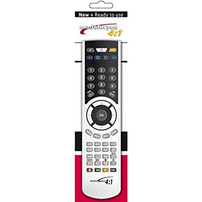 G.b.s. elettronica 2084 afstandsbediening IR Wireless DVD/Blu-ray, tv, VCR drukknopen afstandsbedieningen (DVD/Blu-ray, tv, VCR, IR Wireless, drukknopen, zwart, zilver) G.b.s. elettronica 2084 afstandsbediening IR Wireless DVD/Blu-ray, tv, VCR drukknopen afstandsbedieningen (DVD/Blu-ray, tv, VCR, IR Wireless, drukknopen, zwart, zilver)