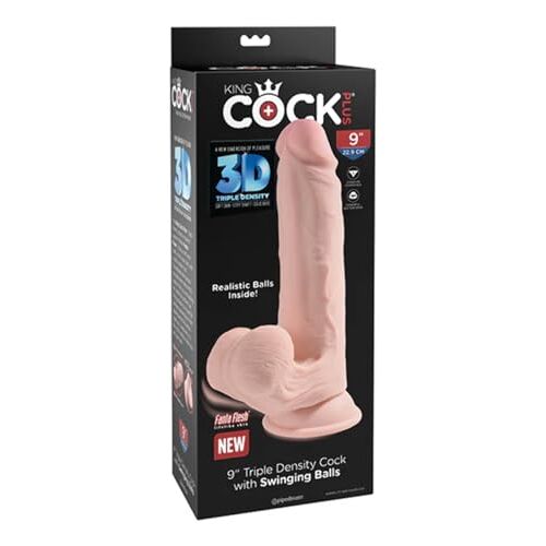 King Cock Plus Realistische Dildo Met Bewegende Balzak 19.5 cm