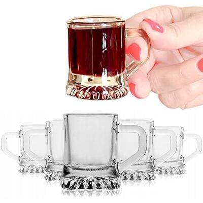 Alcohol Cage KRUG SHOT Glazen Set – Mall Shot Glazen 30ml – met Zware Voet – Vaatwasmachinebestendig – 4,9x3,6cm – Wodka Glazen Shotglazen Funny Set van 6 Alcohol Cage KRUG SHOT Glazen Set – Mall Shot Glazen 30ml – met Zware Voet – Vaatwasmachinebestendig – 4,9x3,6cm – Wodka Glazen Shotglazen Funny Set van 6