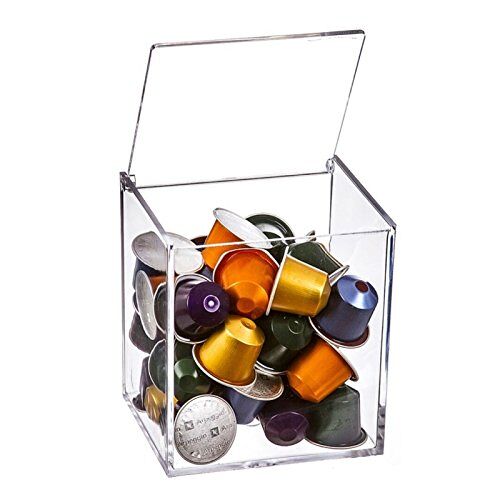 Casa D'Or Dcasa Capsulehouder van methacrylaat voor Nespresso of Dolcegusto capsules, voor 13 Dolce Gusto capsules of 40 Nespresso-capsules