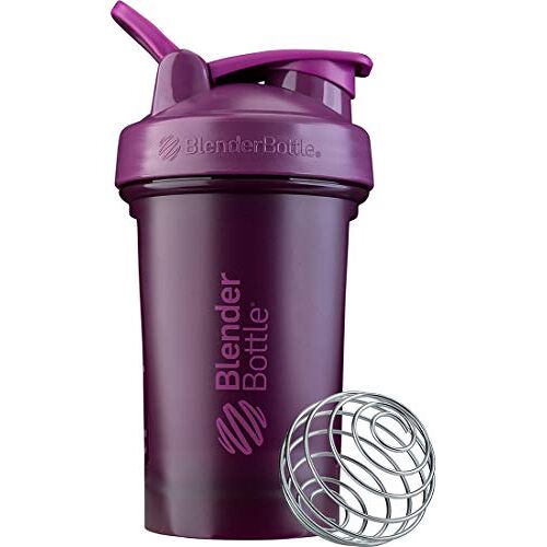 BlenderBottle Klassieke V2 Shaker Fles Perfect voor Eiwitshakes en Pre Workout, 20oz, Pruim