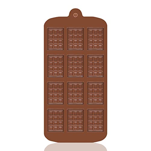 JEJA Chocoladevormen, siliconen chocoladevormen, mini-wafelvorm, keukenbakvorm, voor zelfgemaakte chocolade, bonbons, snoep, gelei, wafels