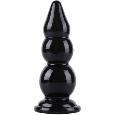Hidden Desire Extreme XL Buttplug - 23cm, Zwart, Taps toelopend, Zuignap Hidden Desire Extreme XL Buttplug - 23cm, Zwart, Taps toelopend, Zuignap