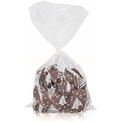 Italpak Transparante kersttas, cellofaanenveloppen voor snoep, koekjes, 15 x 25 cm, 50 stuks Italpak Transparante kersttas, cellofaanenveloppen voor snoep, koekjes, 15 x 25 cm, 50 stuks
